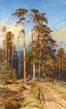 landscape Painting - Sukhostoi classical landscape Ivan Ivanovich trees